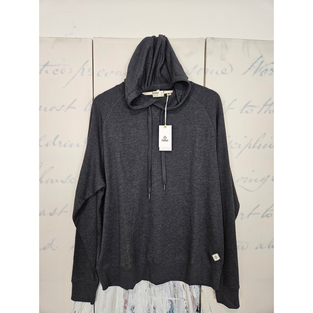 NWT Tasc Performance Mens Stadium French Terry Hoodie Gray XL MSRP $108
